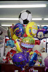 congratulations balloon bouquet with assorted foil balloons candy and greeting card